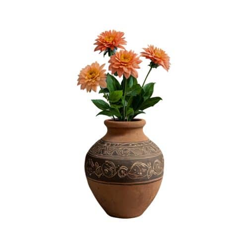 Clay Flower Vas