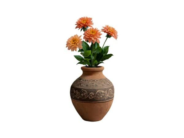 Clay Flower Vas